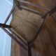 Wooden chair with straw seat