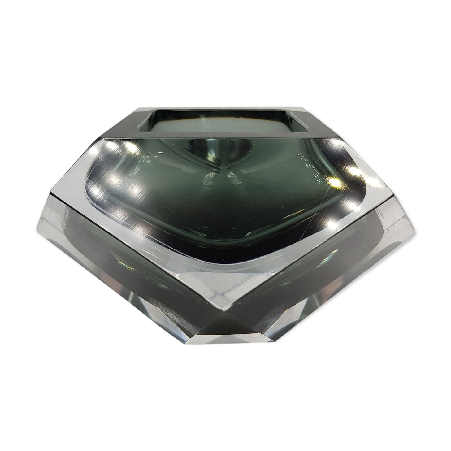 Ashtray vacuum Pocket Murano Sommerso Flavio Poli