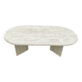 Travertine coffee table, 1970s.