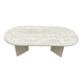 Table basse en travertin, années 70
