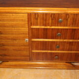 Art Deco period chest of drawers in walnut around 1930