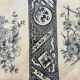 Old blue night ironstone plate for Vermont Frè shop.
