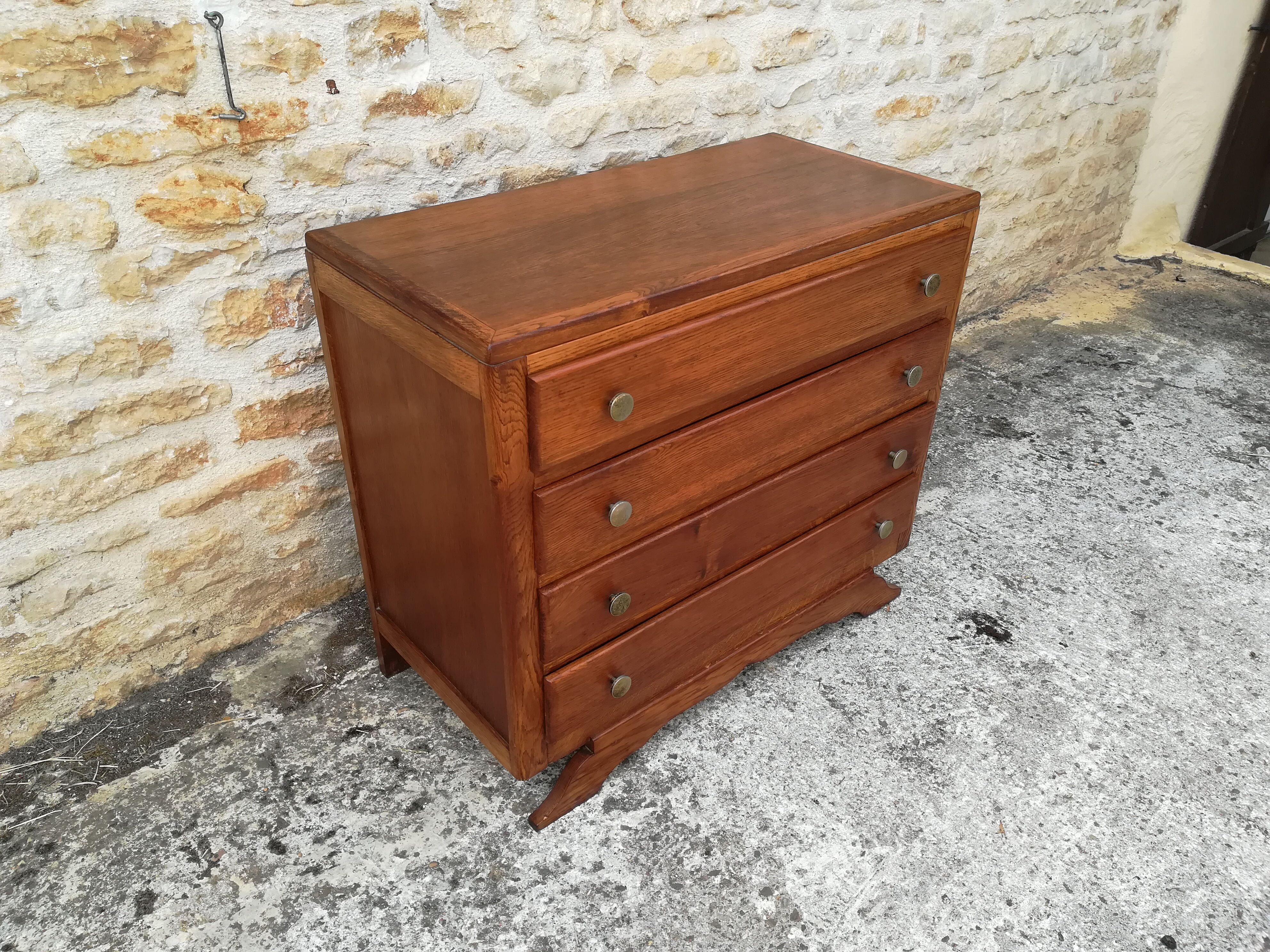 Vintage oak chest of drawers