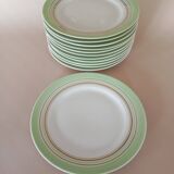 12 assiettes à dessert Descotte Reboisson & Barranger (D.R.B.) Limoges