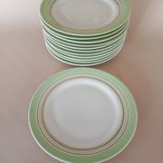 12 assiettes à dessert Descotte Reboisson & Barranger (D.R.B.) Limoges