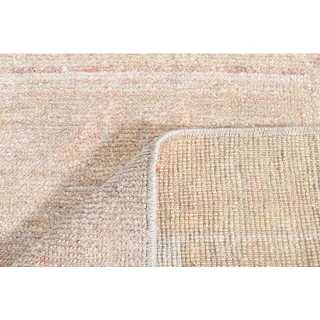 Tapis de couloir Oushak turc en laine et coton fait main, années 1970