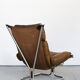 Fauteuil et ottoman design Harald Relling édité par Langlos Möbelfabrik