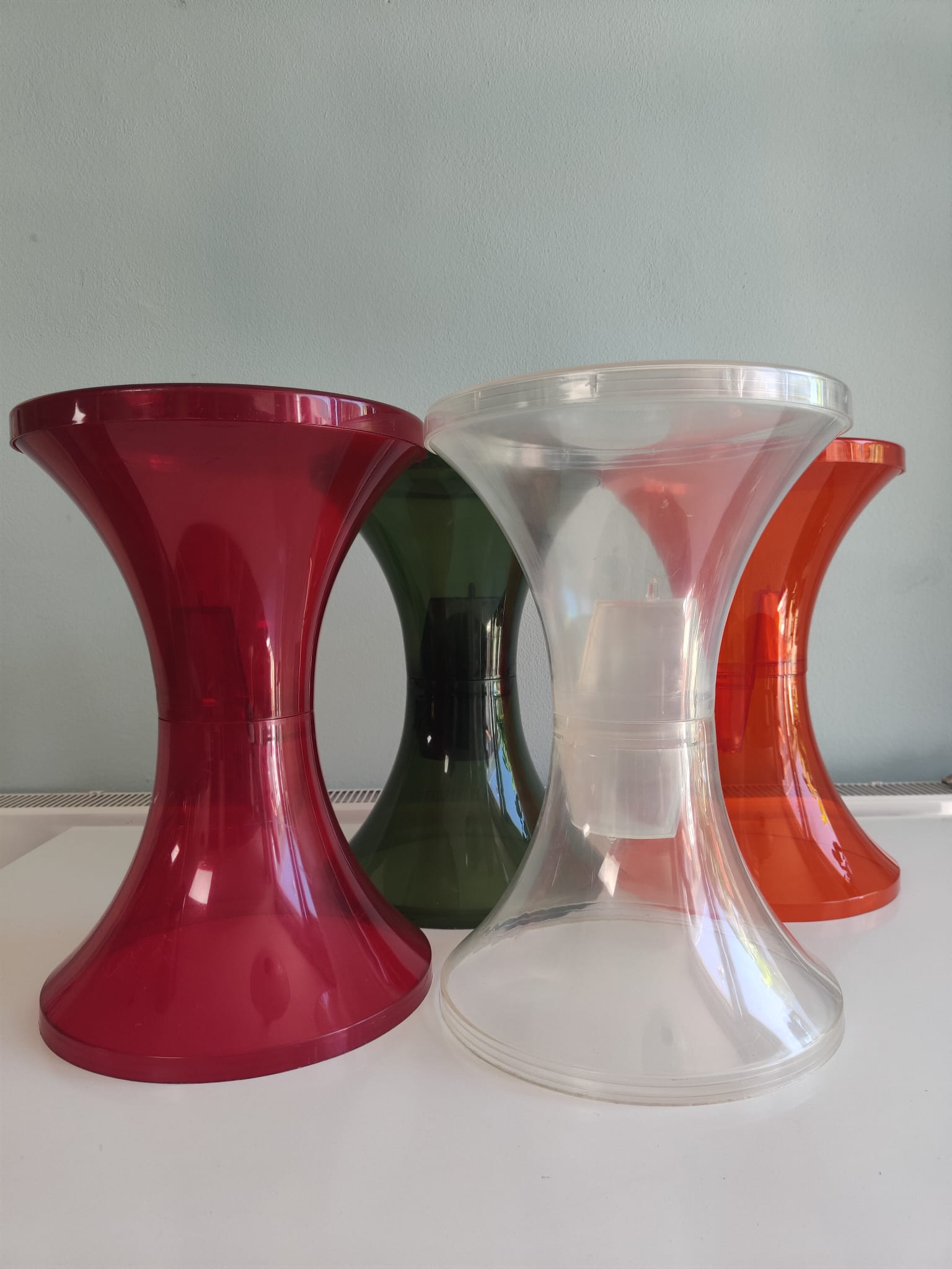 Lot de 4 tabourets Tam Tam par Henry Massonet