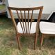 Set 4 chaises blanche vintage année 60