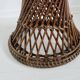 Tam Tam stool in rattan and canework 60s 70s