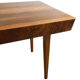 Table à manger extensible en noyer des années 1960