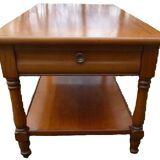 M20240401/Coffee table with two trays and 2 drawers in solid cherry wood - Very good condition
