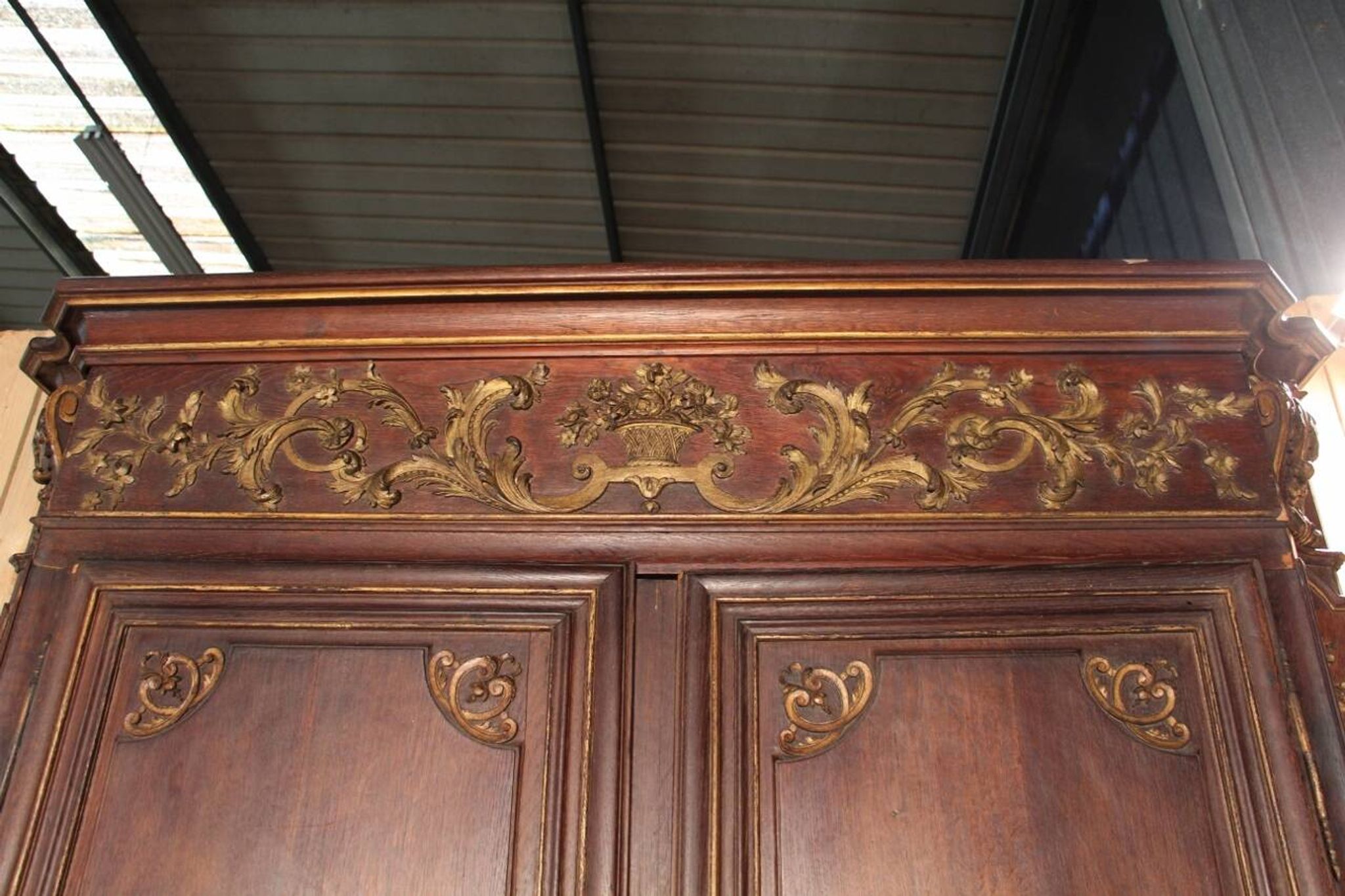 Large 18th Century Regency Wardrobe, Parisian Work