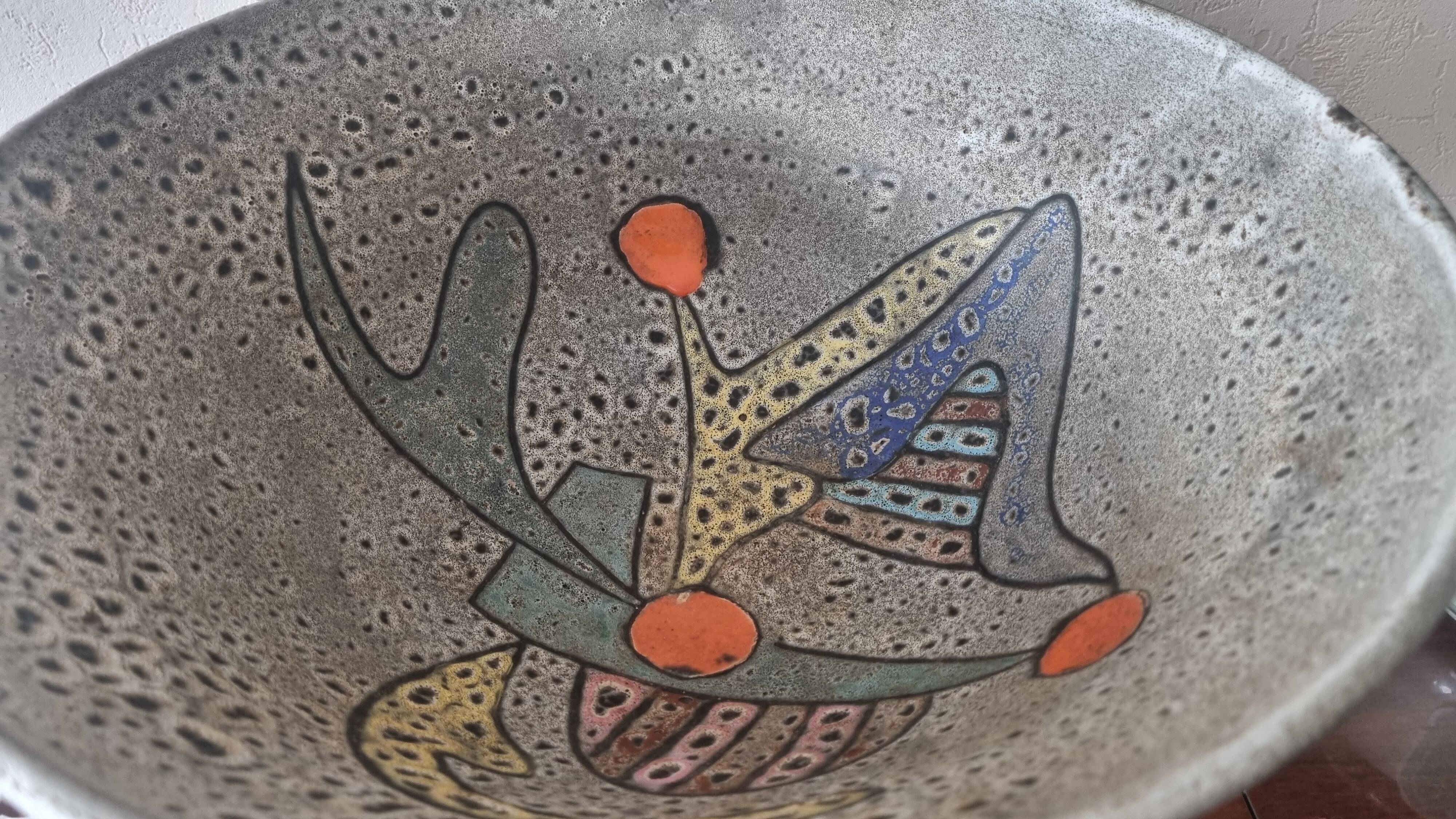 Large bowl Marius Bessone Vallauris