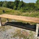 Solid wood table