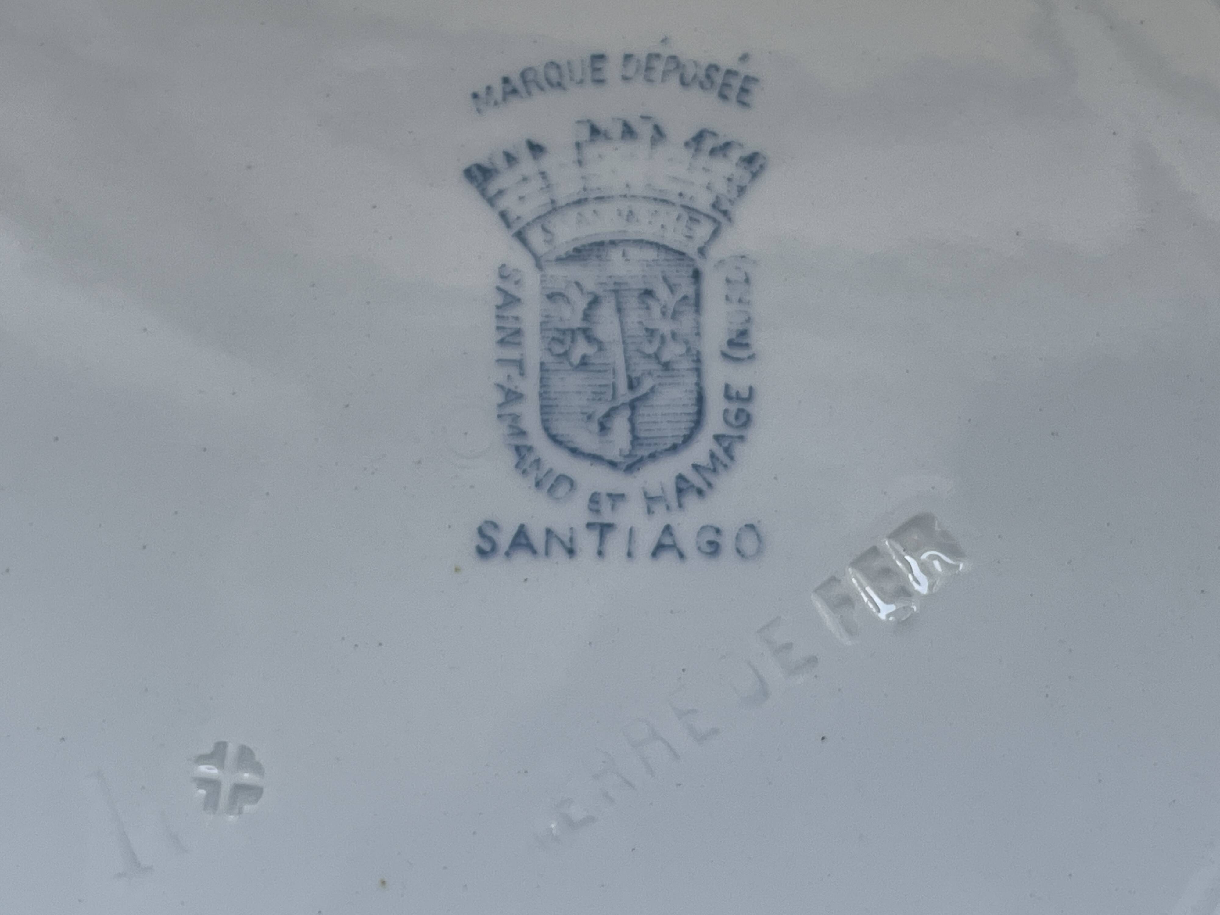 antique deep plates model Santiago – Saint-Amand & Hamage