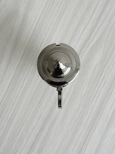 Small sugar bowl, metal stainless steel jam pot.