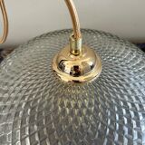 Vintage suspension in chiseled glass