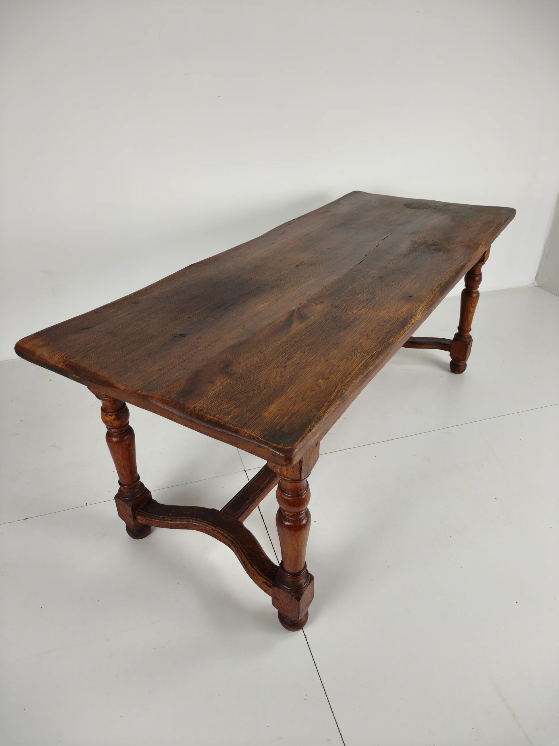 French antique oak farmhouse table – 20th century