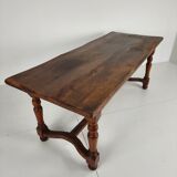 French antique oak farmhouse table – 20th century