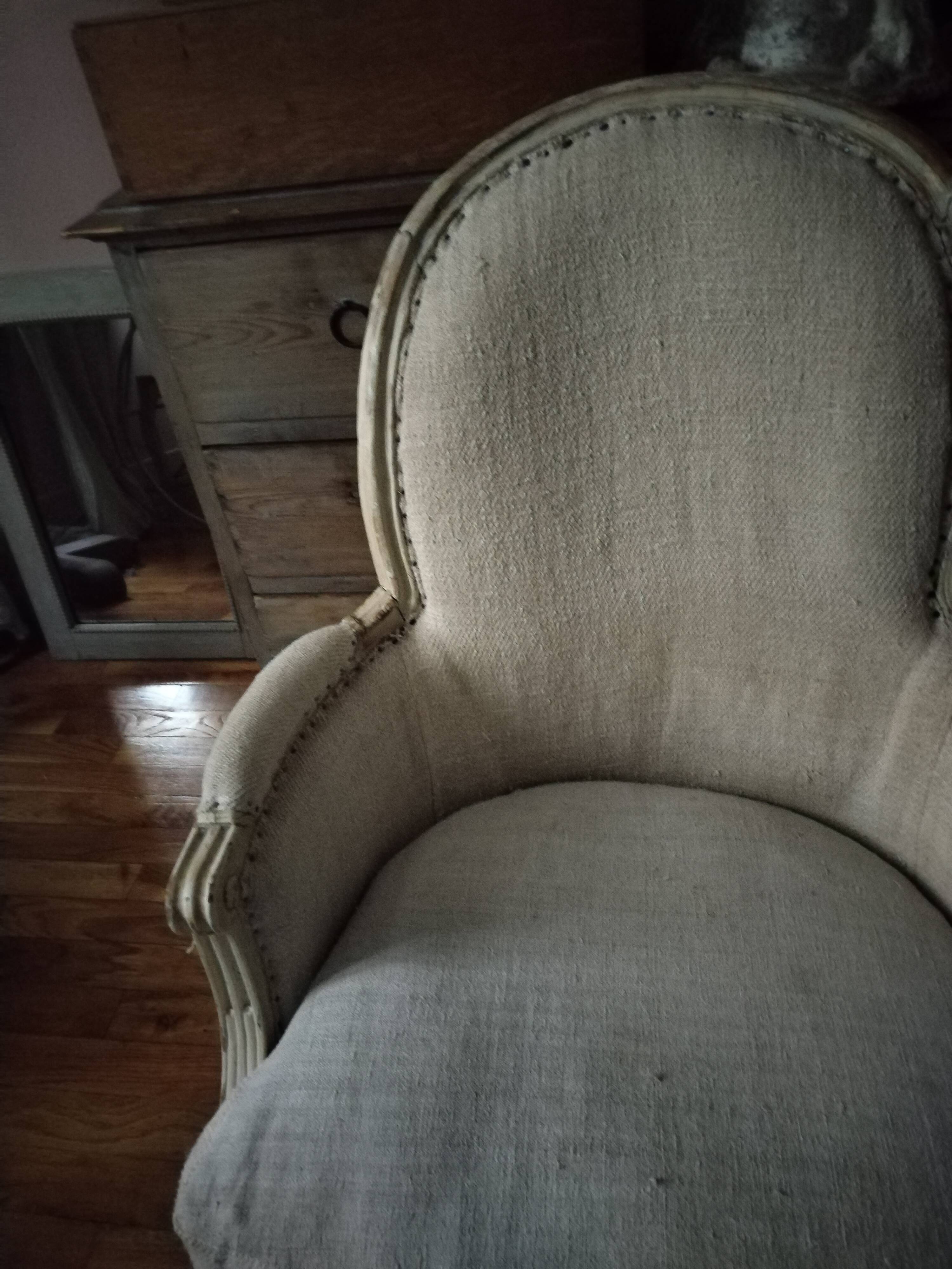 19th century Louis 16 style bergère armchair