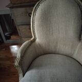 19th century Louis 16 style bergère armchair