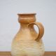 Vintage glazed terracotta pitcher, vintage carafe, jug