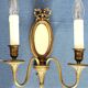 Pair of mirror wall lights in bronze - Maison Lucien Gau, Paris