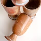 Set of 4 Mazagran stoneware mugs