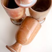Set of 4 Mazagran stoneware mugs
