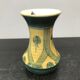 Jersey vase ceramics green & yellow decor vintage flowers