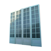 Glass separation doors