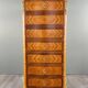Marquetry Drop-Leaf Secretary, Louis XV Style, 19th Century