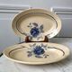 Duo of blue flower raviers Saint-Amand 30s-40s