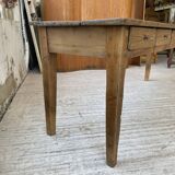 Farmhouse table pine multi-drawers