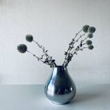 Vase moderniste argenté
