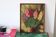 Oil on panel bouquet of vintage flowers