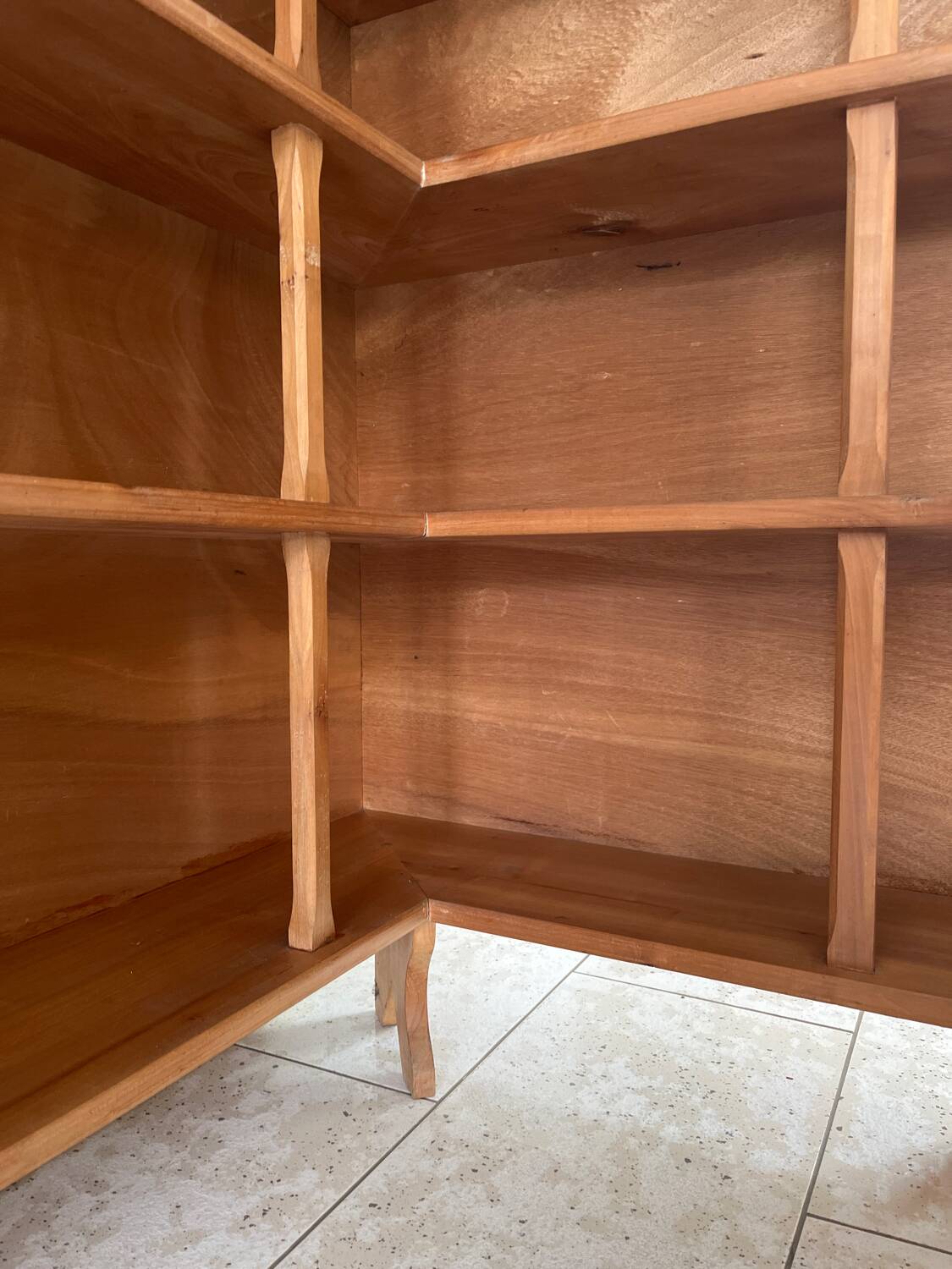 Corner bookcase shelf from the 60s ART DECO