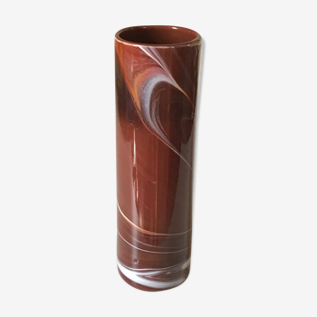 Vase pâté de verre maure veil design annees 70
