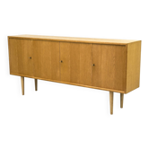Buffet en chêne clair du milieu du siècle de WK Möbel, années 1970