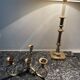 Gilded brass chandelier