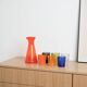 Colourful set of glasses and carafe, Scherzer Bavaria, 1980s, made in Germa