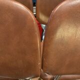 Series of 7 skai chairs