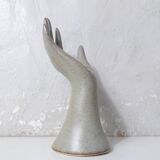 Vintage stoneware hand ring holder soliflore jewelry holder