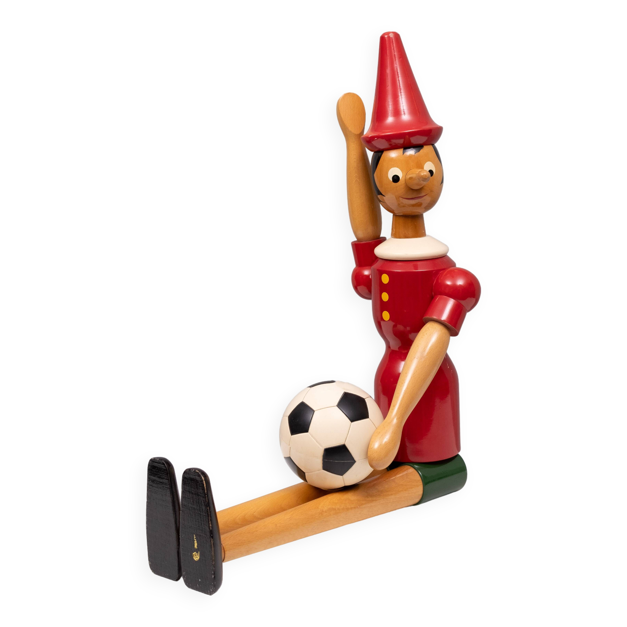 C2 Rainoldi over 37 inch Beech Wood Pinocchio 1980s Italy