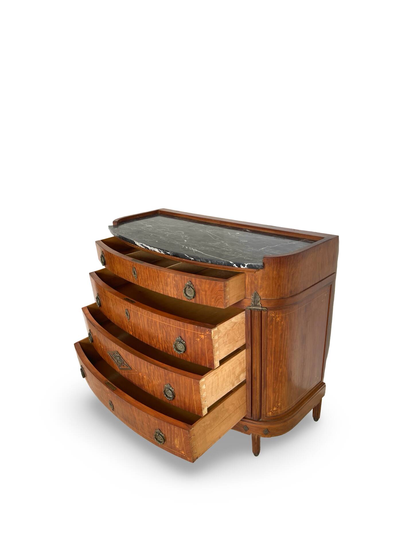 The demi-lune commode/ chest of drawers