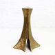 Brutalist bronze candle holder