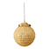 Vintage art deco globe pendant light in yellow and gold Clichy glass