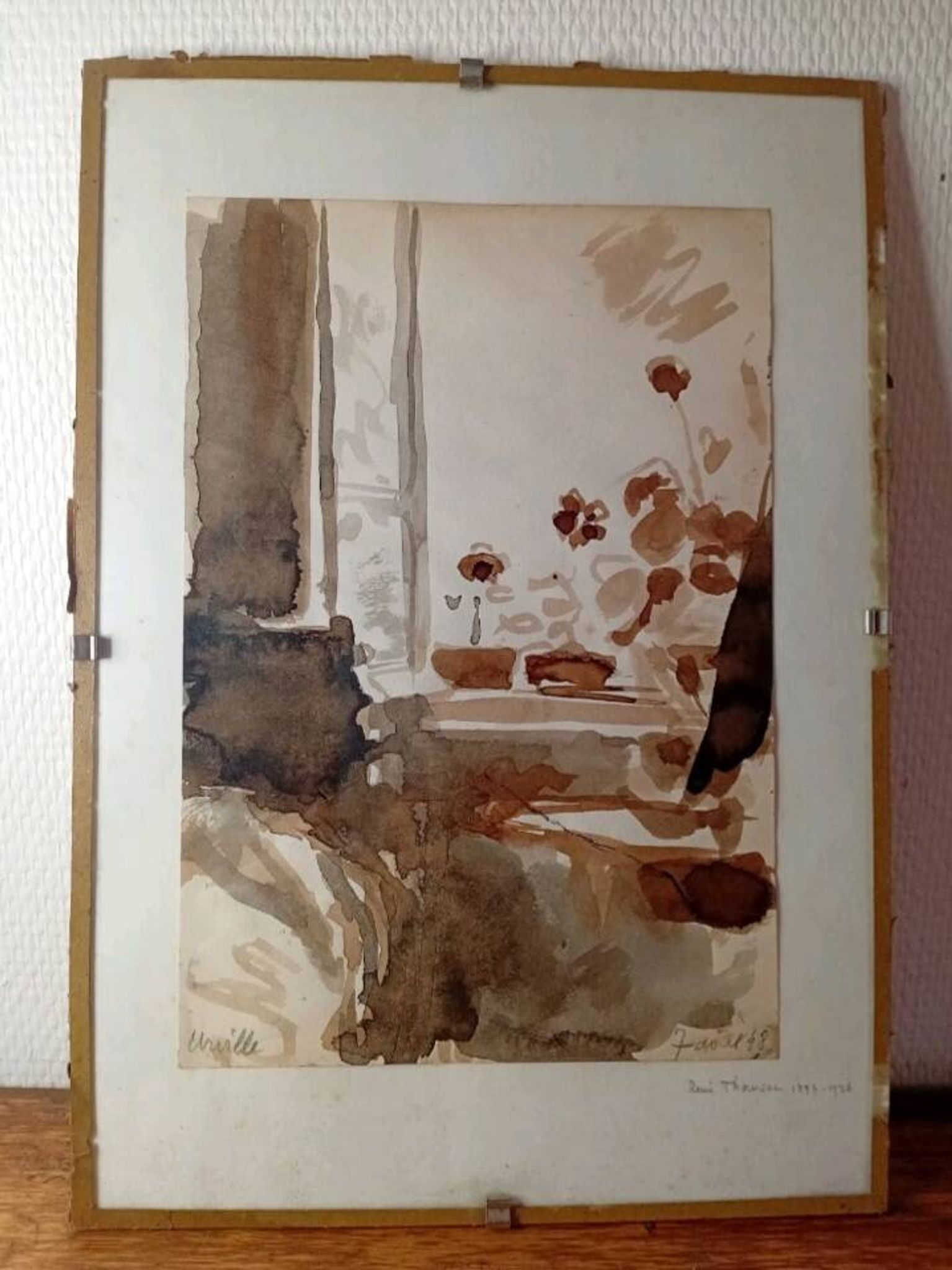 René Thomsen - watercolour - Urville 1948