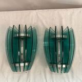 Pair of wall lights attributed to Veca